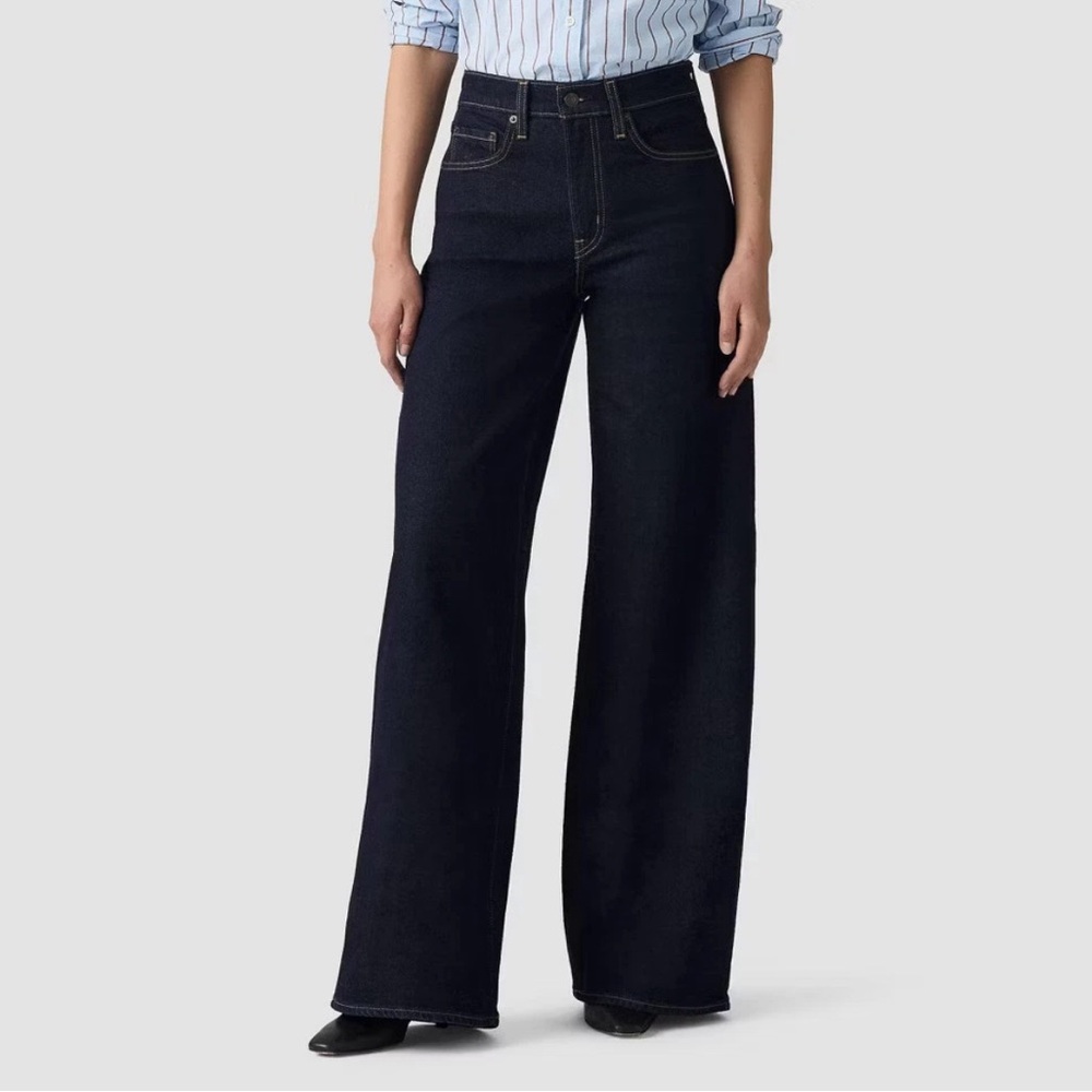 Levi's Dark Indigo Wide Leg Jeans